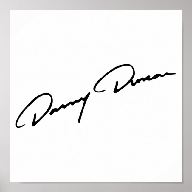 BEST SELLING Danny Duncan Signature Poster (Vorne)