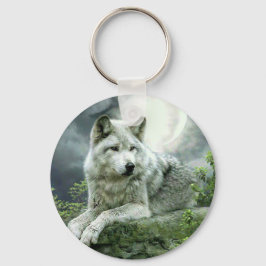 Best Selling Imaginative Wolf Art Illustration Pai Schlüsselanhänger