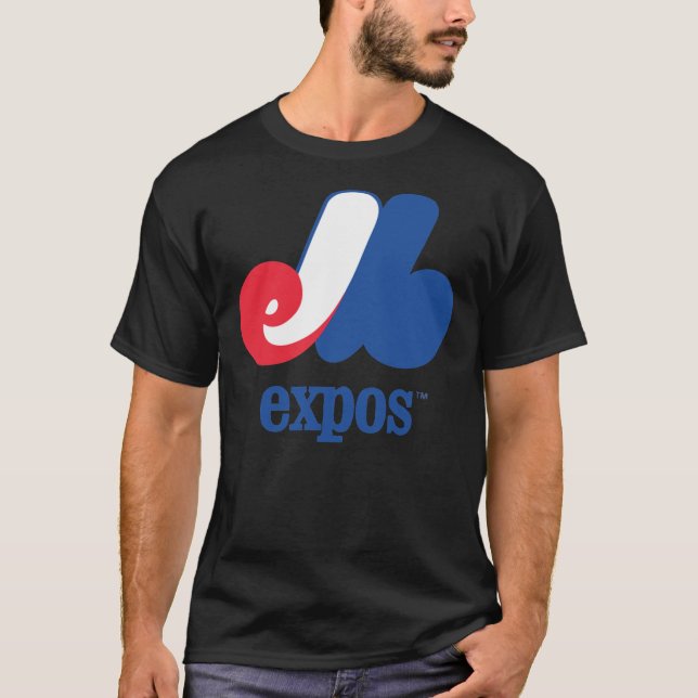 Best Selling Montreal Expos Logo Merchandise Essen T-Shirt (Vorderseite)
