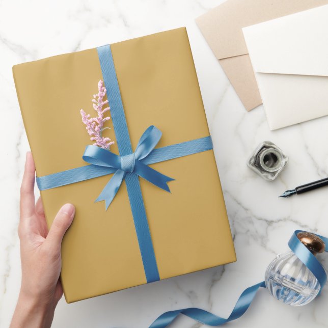 Best selling Muted Mustard Wrapping Paper Geschenkpapier (Schenken)