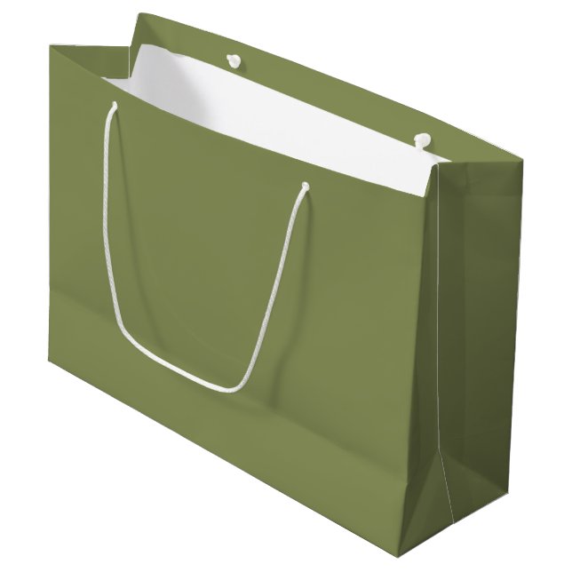 Best selling Natural Olive  Große Geschenktüte (Vorderseite Schrägansicht)