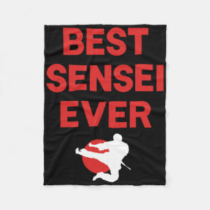 Best Sensei Ever Karate Judo Tae Kwon Do Apparel Fleecedecke