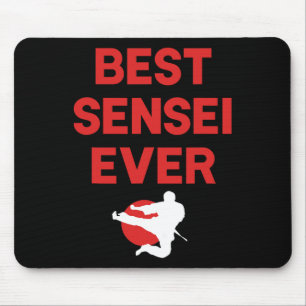 Best Sensei Ever Karate Judo Tae Kwon Do Apparel Mousepad