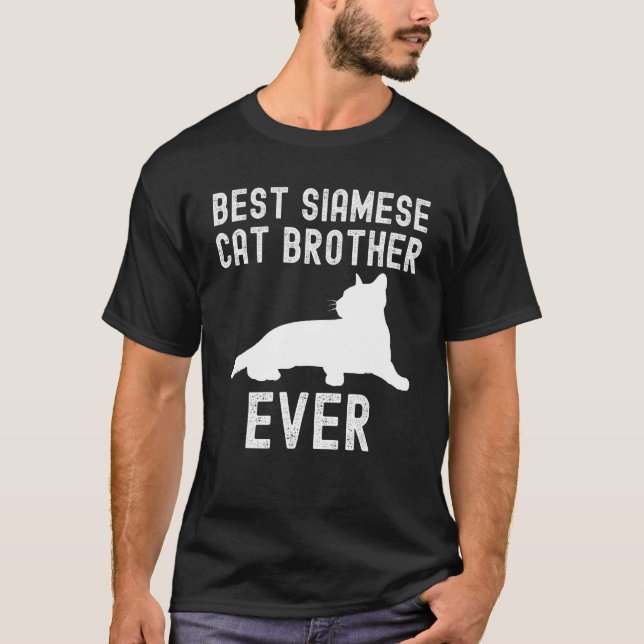 Best Siamese cat brother Ever Father Day T-Shirt (Vorderseite)