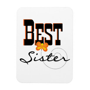 Best Sister Butterfly Geschenke Magnet