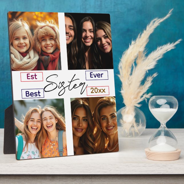 Best Sister Ever Personalized Journal with Custom  Fotoplatte (Seite)