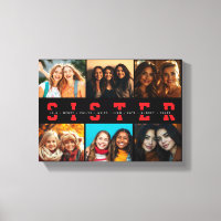 Best Sister Script Collage Foto & Names
