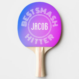 BEST SMASH HITTER Gradient Einfaches Design Tischtennis Schläger