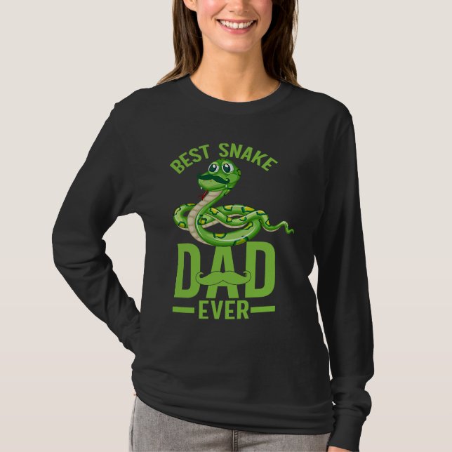 Best Snake Dad Ever Snake Owner Snake  Snakes T-Shirt (Vorderseite)