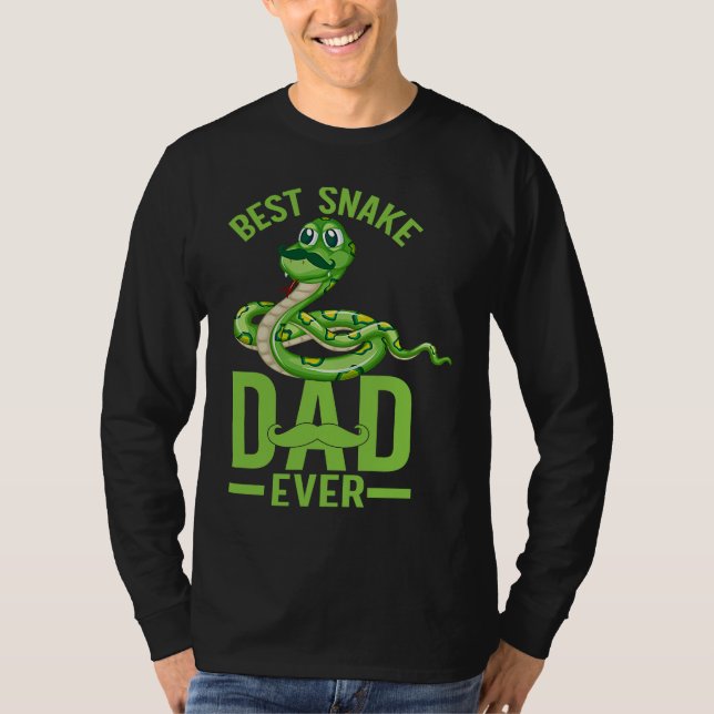 Best Snake Dad Ever Snake Owner Snake  Snakes T-Shirt (Vorderseite)