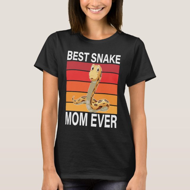 Best Snake Mom Ever I Snake T-Shirt (Vorderseite)