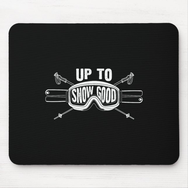 Best Snowboard Skifahren - Niedliche Skifahrer Män Mousepad (Vorne)