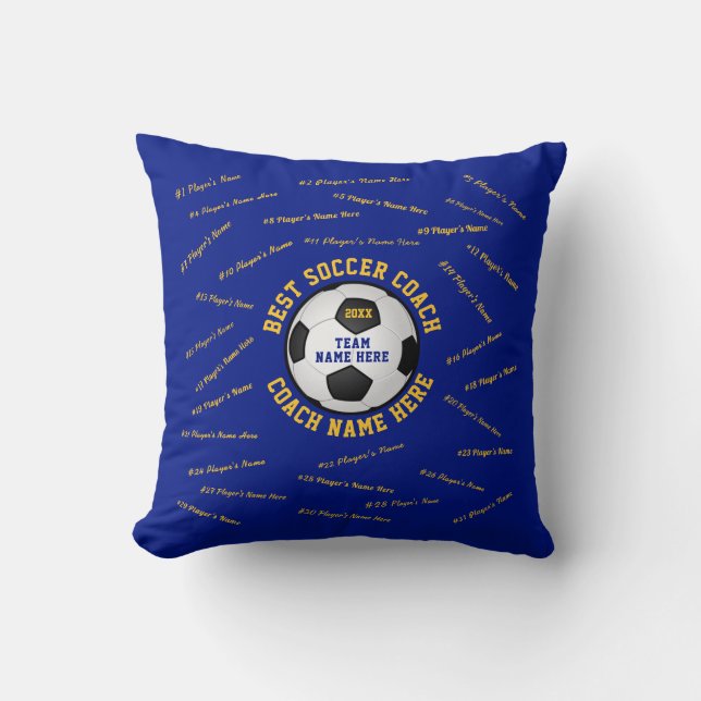 Best Soccer Coach - Geschenk für alle Spieler Kissen (Vorderseite)