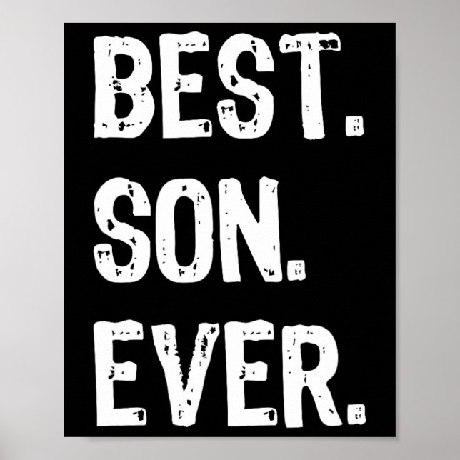 Best Son Ever Funny Family Cool Poster (Vorne)