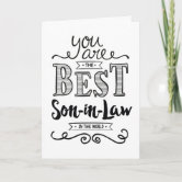 Geburtstagskarte 'To A Great Son-in-Law' – 16x23 Cm, Mit Herzlichem Innentext, Perfekt Für Schwiegersöhne
