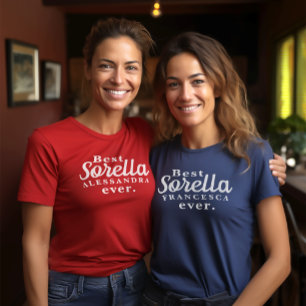 Best Sorella (Italienische Schwester) je Personali T-Shirt