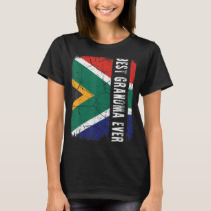 Best South African Oma je Africa Flag Mother T-Shirt