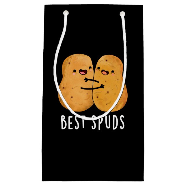 Best Spuds Funny Best Buddies Potato Pub Dark BG Kleine Geschenktüte (Vorderseite)