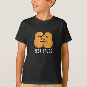 Best Spuds Funny Best Buddies Potato Pub Dark BG T-Shirt