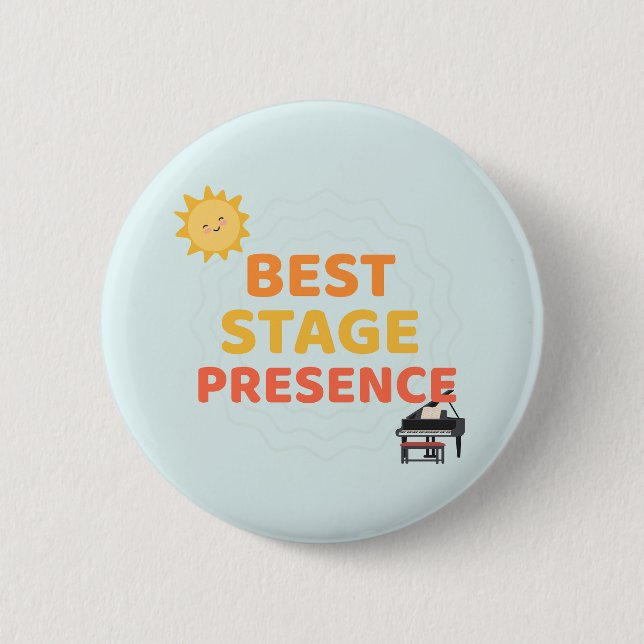 Best Stage Presence Student Award - Klavier Button (Vorderseite)