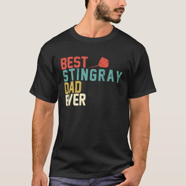 Best STINGRAY Dad Ever  Retro Vintage T-Shirt (Vorderseite)