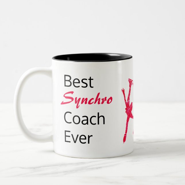 Best synchro Skaten Coach Tasse - Rote Arabeske (Links)
