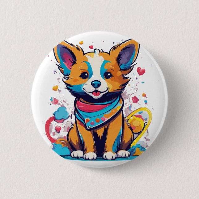 "Best T-Shirt Logo Design Services Button (Vorderseite)