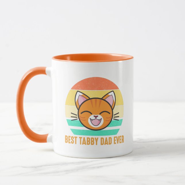 Best Tabby Vater Ewiges Orangenkraut Tasse (Links)
