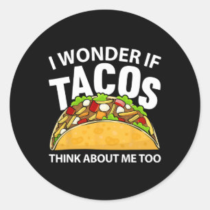 Best Taco Kunst für Männer Frauen Cinco De Mayo Me Runder Aufkleber
