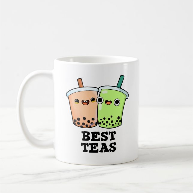 Best Tea Funny Besties Boba Tea Pub Kaffeetasse (Links)