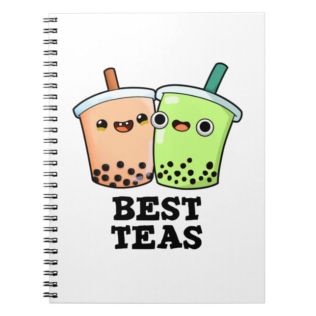 Best Tea Funny Besties Boba Tea Pub Notizblock (Vorderseite)
