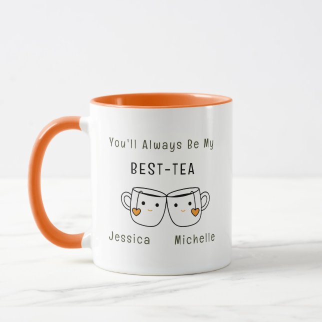 Best-Tea-Personalisiert-Freundschaft Tasse (Links)
