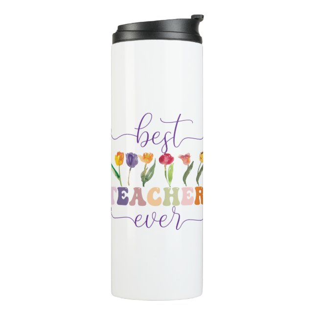 Best teacher ever, Custom mug  for teacher Thermosbecher (Nach links gedreht)