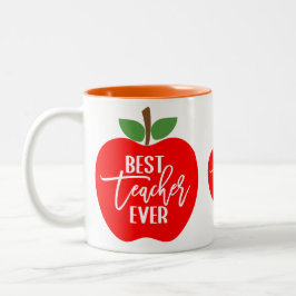 Best Teacher Ever Mug Zweifarbige Tasse
