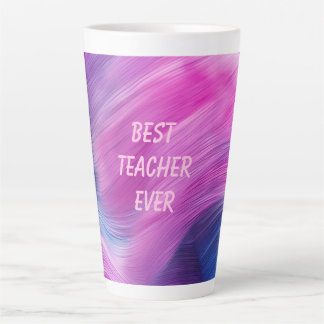 Best Teacher Ever Pastel Swirl Milchtasse