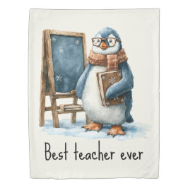 Best Teacher Ever Winter Penguin Design