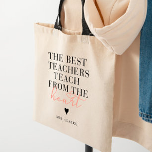 Best Teacher Heart Modern Stilvolles Teacher-Gesch Tragetasche
