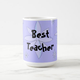 Best Teacher Snowflake Design Kaffeetasse