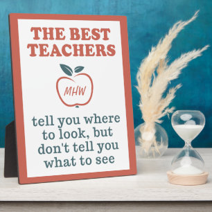 BEST TEACHERS CUSTOM-Platte Fotoplatte