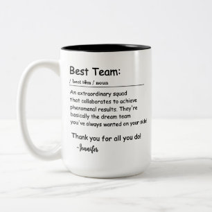 Best Team Definition Mitarbeiterbewertung Custom Zweifarbige Tasse