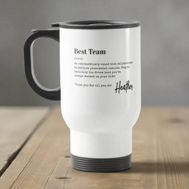 Best Team Thank You Employee Appreciation Gift  Reisebecher (Von Creator hochgeladen)