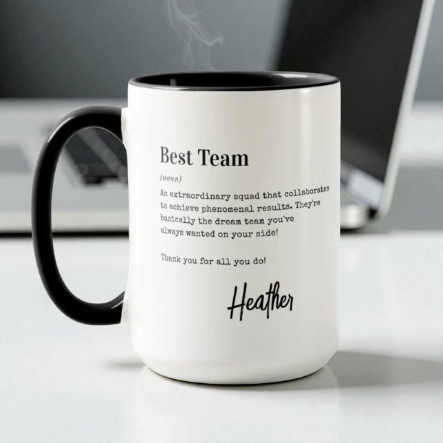 Best Team Thank You Employee Appreciation Gift  Tasse (Von Creator hochgeladen)