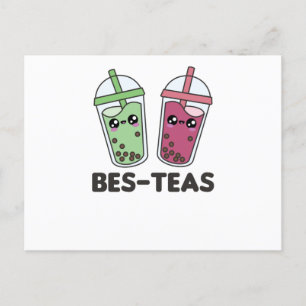 Best Tees - Bubble Tea Kawaii Boba Tea Liebe Postkarte