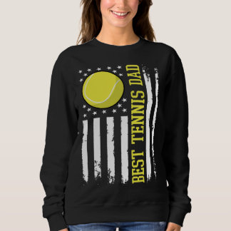 Best Tennis Dad Tennis Daddy US Flag Sweatshirt