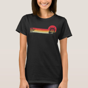 Best Trucker Mamma Ever Mama Retro Trucker Big Rig T-Shirt