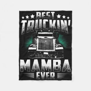 Best Truckin' Mam Ever Vatertag T-Shirt Xmas Truck Fleecedecke