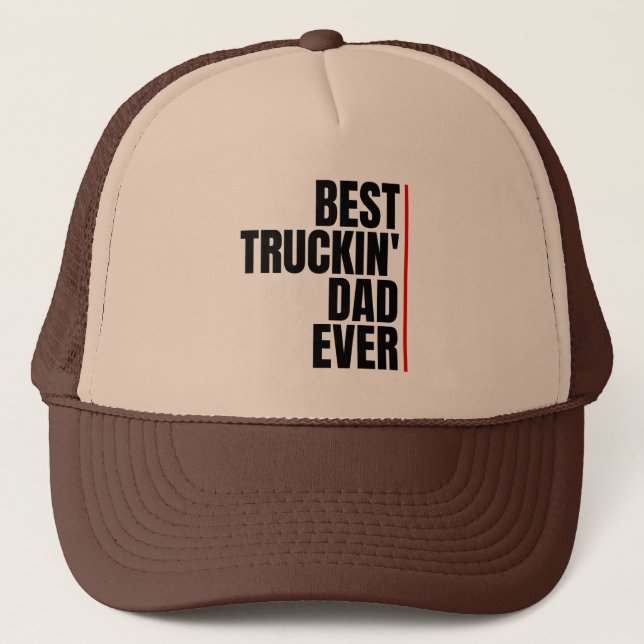 BEST TRUCKIN VATER JE TRUCKER HAT TRUCKERKAPPE (Vorderseite)