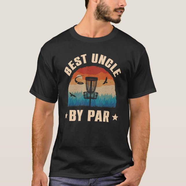 Best Uncle by Far Men Golf Sunset Retro Dekoration T-Shirt (Vorderseite)