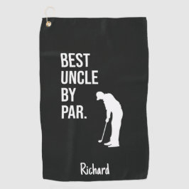 Best Uncle By Par Golf Towel Uncle Golfer Gifts Golfhandtuch