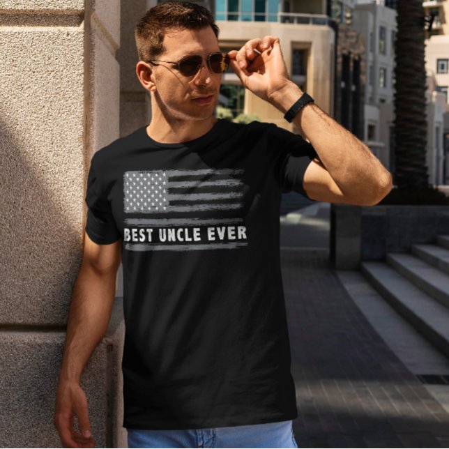 Best Uncle Ever American Flag T-Shirt (Von Creator hochgeladen)